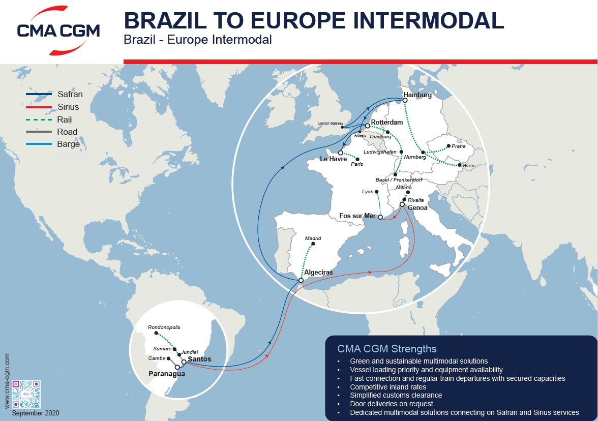 CMA CGM | Inland and intermodal services in Latin America