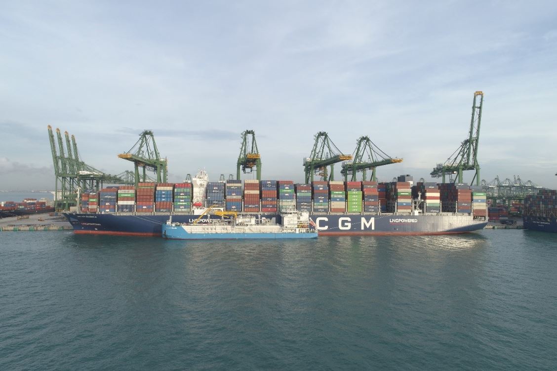 CMA CGM | Asia’s First Ship-to-Containership LNG Bunkering undertaken ...