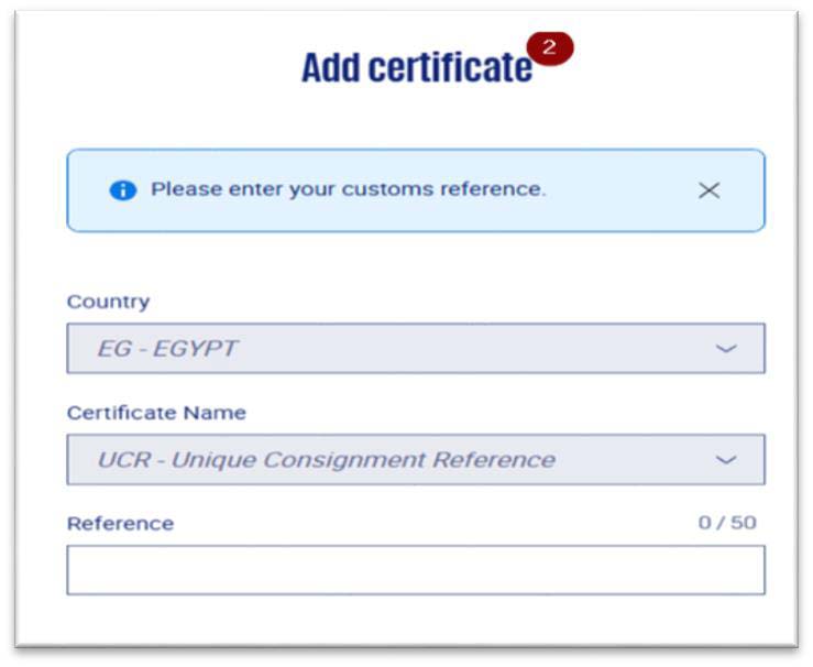 Add certificate