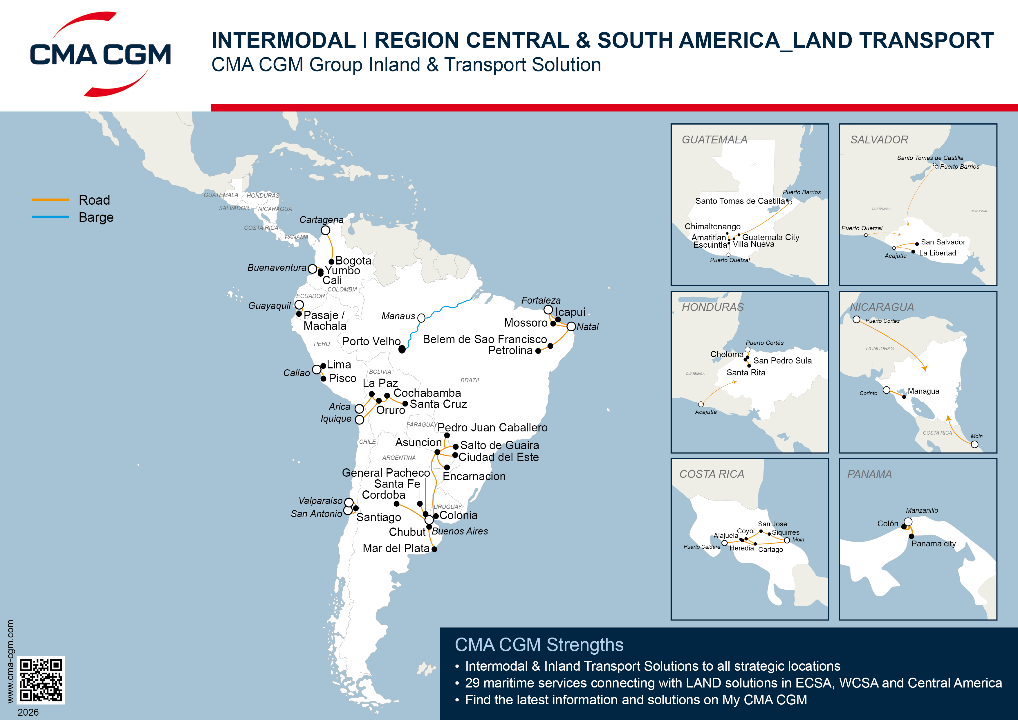 INTERMODAL CENTRAL AND SOUTH AMERICA LAND Flyers
