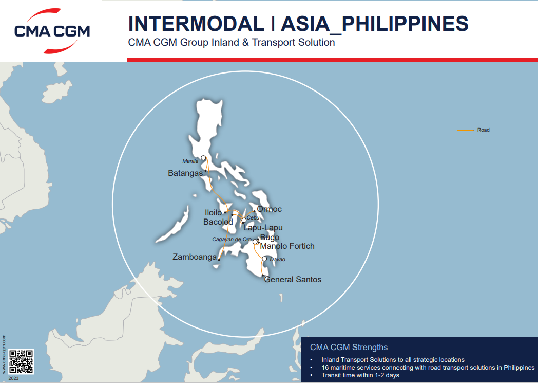 Philippines intermodal map