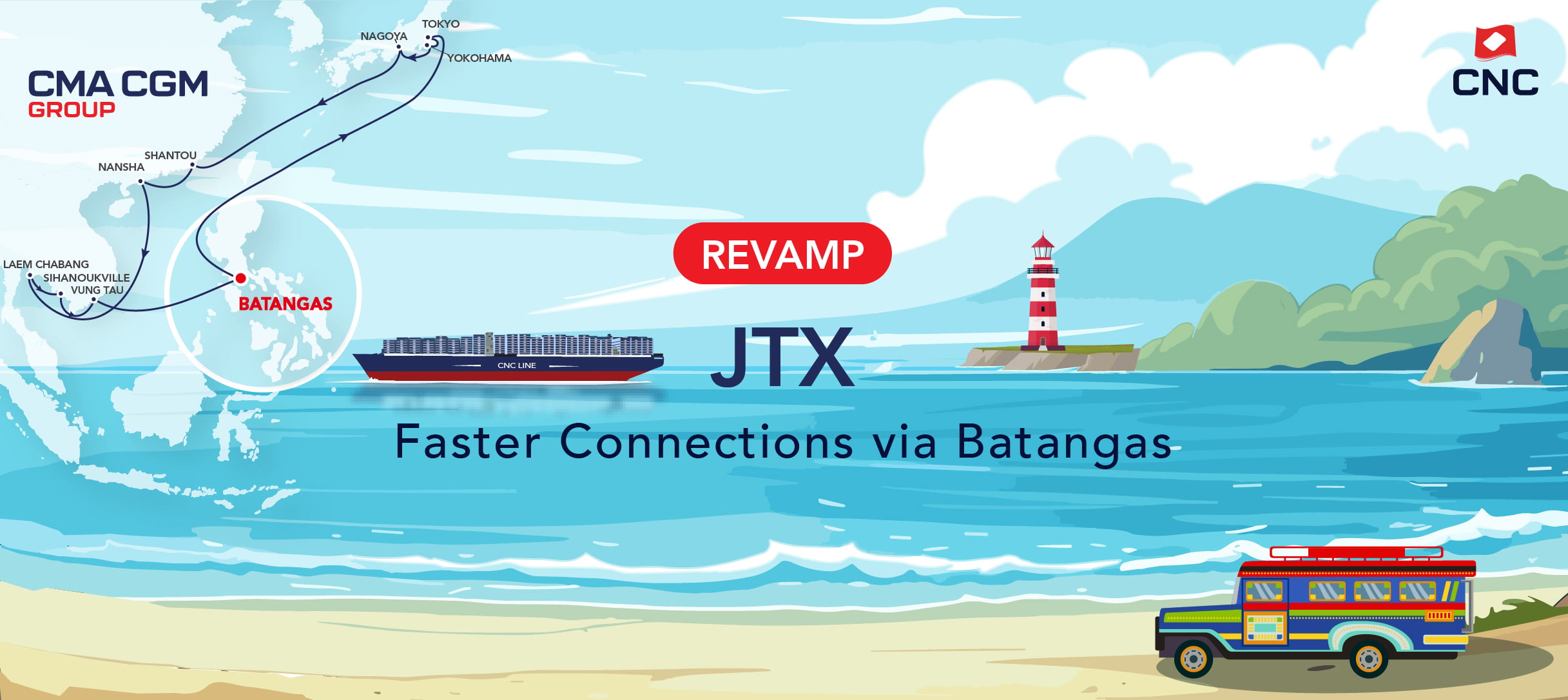 Faster Imports from Thailand &amp; Vietnam. Direct Japan Exports. Now via Batangas.