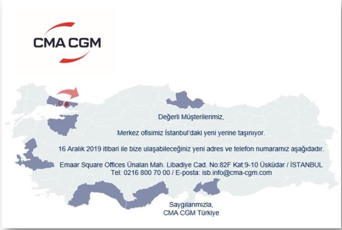 cma cgm our istanbul office is moving